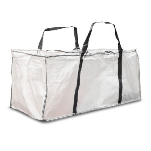 Hvit XXL Big Bag med åpen topp, 1000kg, 1800 liter, 95 x 220 x 90 cm