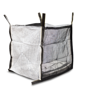 Storsekk til ved – 1000 liter med god ventilasjon