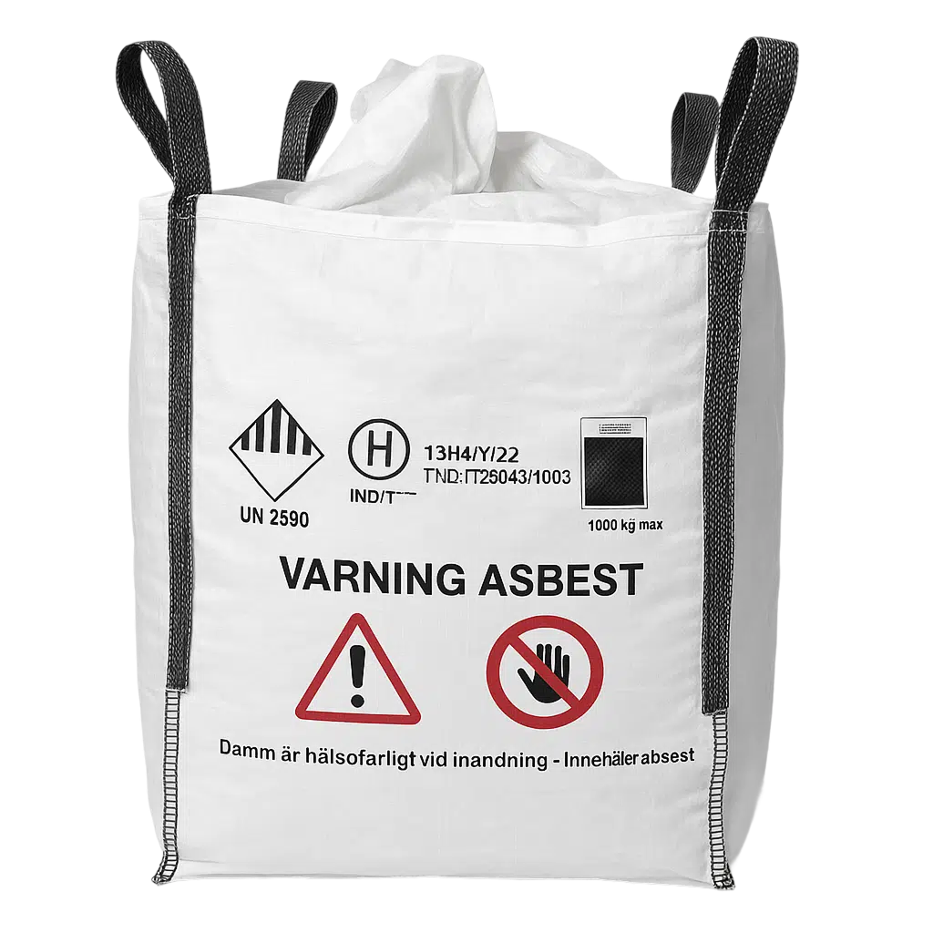 Big-Bag Asbest standard - robust og populær sekk for asbestsanering